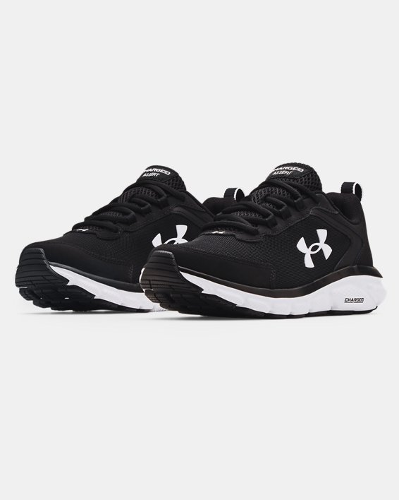 Women's UA Charged Assert 9 Running Shoes, Black, pdpMainDesktop image number 3
